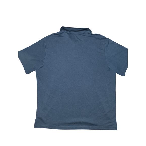 Reebok Play Dry Polo Mens Size XL Navy Blue with white trim - Picture 5 of 5